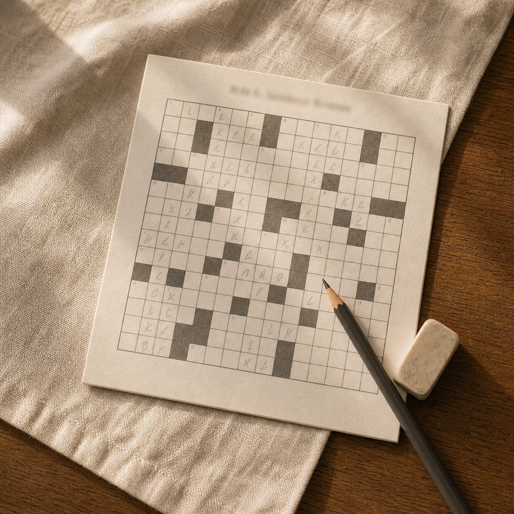 Her crossword — Clues from her own life