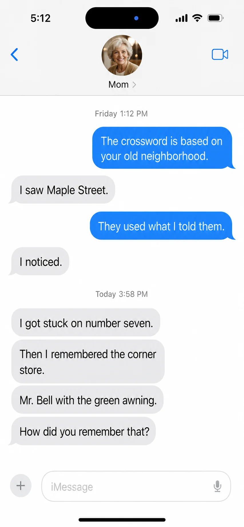 A text message from a parent after a Thread box arrived (14)